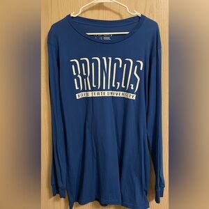 CI Sport Men’s Large Blue BSU Boise State  Broncos Long Sleeve Shirt Unisex